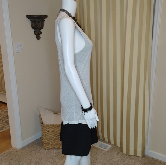 THEORY LAYERED TANK DRESS W/ POCKETS S - Picture 5 of 10